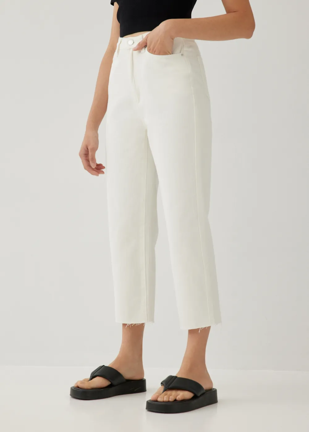 Love, Bonito Weekend & Vacation Pants|Casual Pants*Aurelie High Rise Straight Crop Jeans