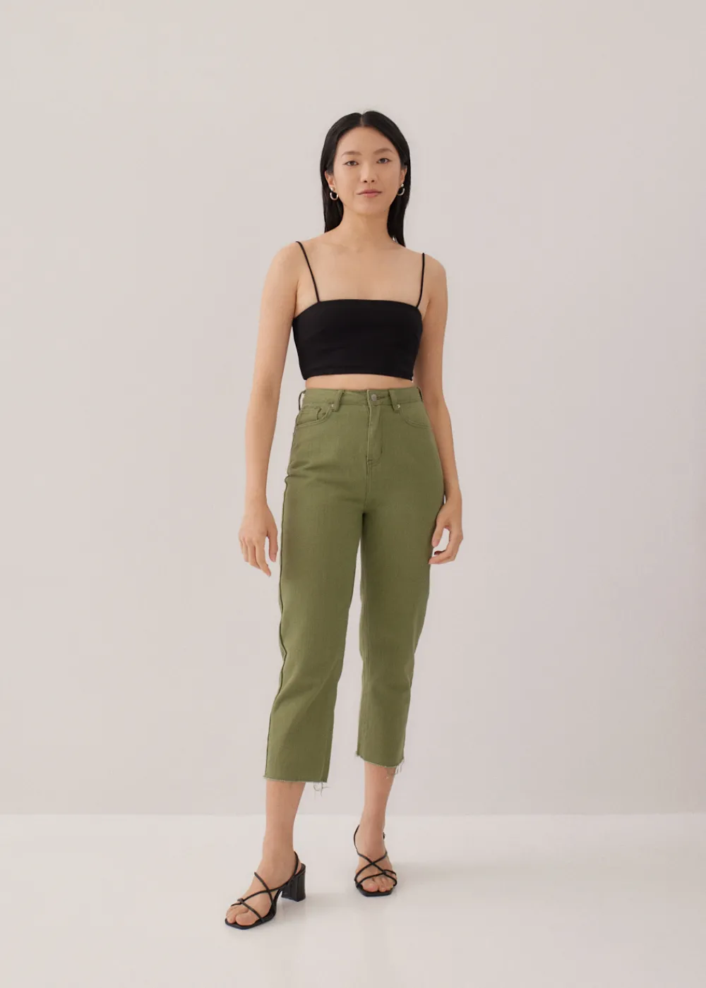 Love, Bonito Weekend & Vacation Pants|Casual Pants*Aurelie High Rise Straight Crop Jeans