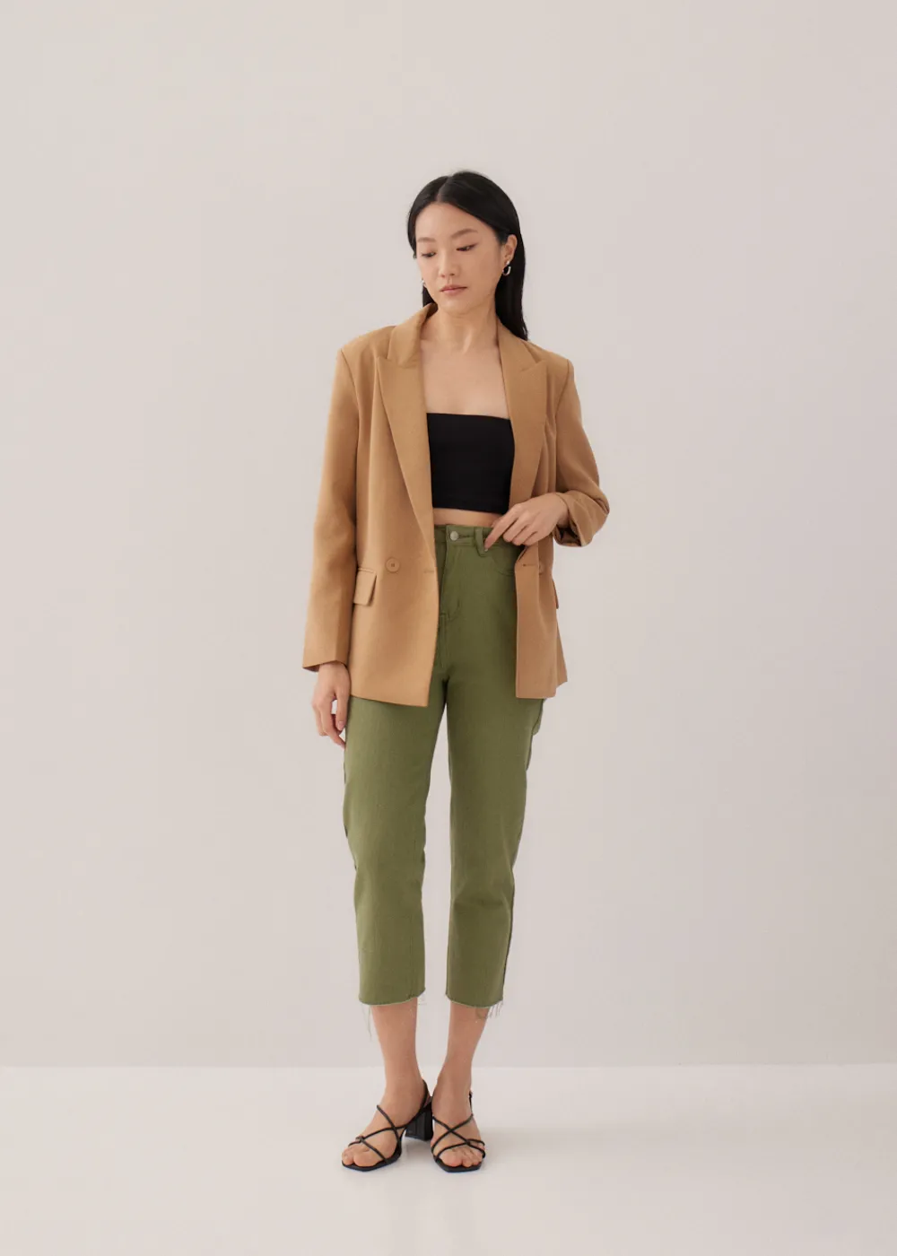 Love, Bonito Weekend & Vacation Pants|Casual Pants*Aurelie High Rise Straight Crop Jeans