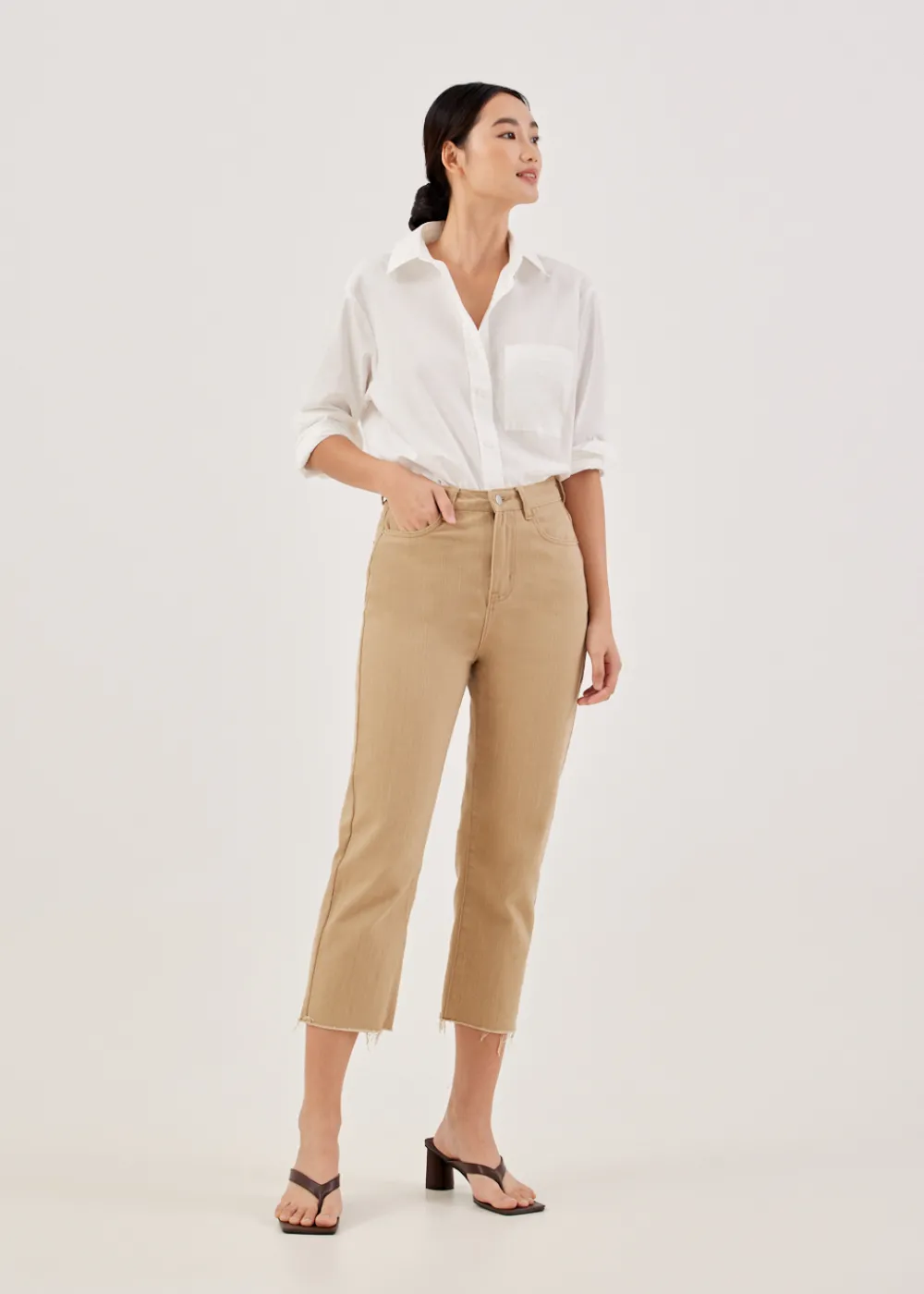 Love, Bonito Weekend & Vacation Pants|Casual Pants*Aurelie High Rise Straight Crop Jeans