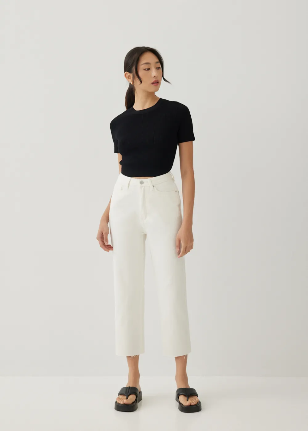 Love, Bonito Weekend & Vacation Pants|Casual Pants*Aurelie High Rise Straight Crop Jeans