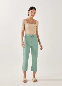 Love, Bonito Weekend & Vacation Pants|Casual Pants*Aurelie High Rise Straight Crop Jeans
