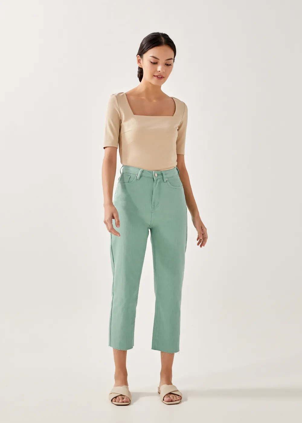 Love, Bonito Weekend & Vacation Pants|Casual Pants*Aurelie High Rise Straight Crop Jeans
