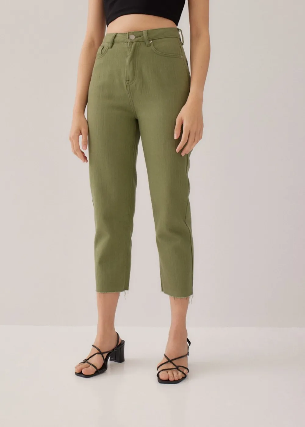 Love, Bonito Weekend & Vacation Pants|Casual Pants*Aurelie High Rise Straight Crop Jeans