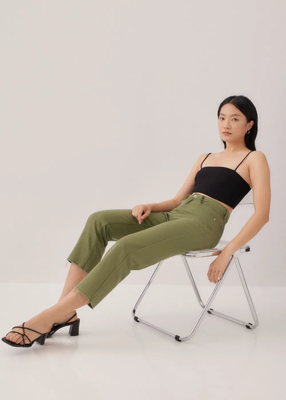 Love, Bonito Weekend & Vacation Pants|Casual Pants*Aurelie High Rise Straight Crop Jeans