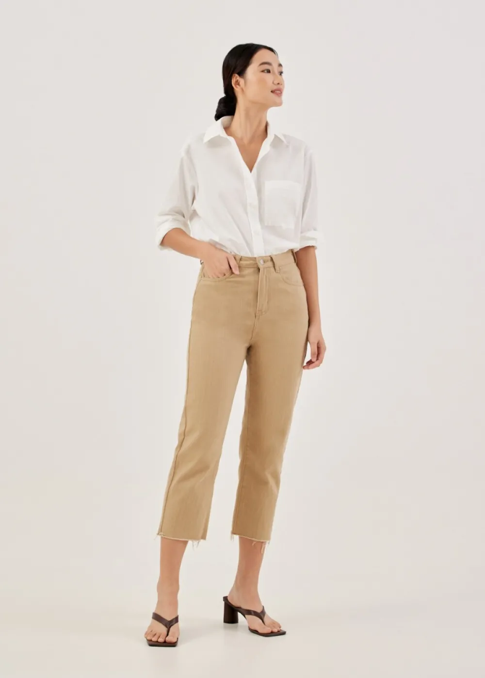 Love, Bonito Weekend & Vacation Pants|Casual Pants*Aurelie High Rise Straight Crop Jeans