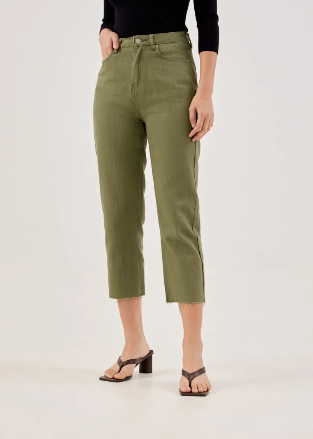 Love, Bonito Weekend & Vacation Pants|Casual Pants*Aurelie High Rise Straight Crop Jeans