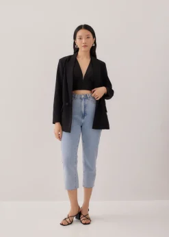 Love, Bonito Weekend & Vacation Pants|Casual Pants*Aurelie High Rise Straight Crop Denim Jeans