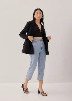 Love, Bonito Weekend & Vacation Pants|Casual Pants*Aurelie High Rise Straight Crop Denim Jeans
