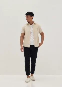 Love, Bonito Blouses & Shirts*Austyn Unisex Embroidered Poplin Shirt in Humble Abode