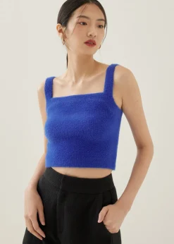 Love, Bonito Casual Tops|Tanks & Camis*Avia Fuzzy Knit Crop Camisole Top