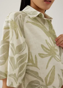 Love, Bonito Blouses & Shirts*Azari Button Down Shirt in Tropical Breeze