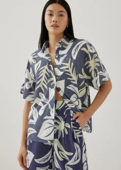 Love, Bonito Blouses & Shirts*Azari Button Down Shirt in Tropical Breeze