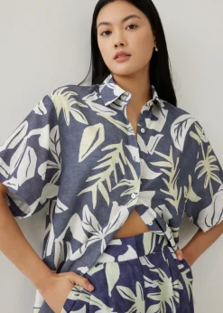 Love, Bonito Blouses & Shirts*Azari Button Down Shirt in Tropical Breeze