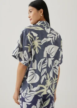 Love, Bonito Blouses & Shirts*Azari Button Down Shirt in Tropical Breeze