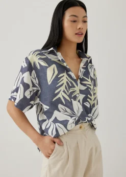 Love, Bonito Blouses & Shirts*Azari Button Down Shirt in Tropical Breeze
