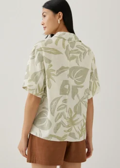 Love, Bonito Blouses & Shirts*Azari Button Down Shirt in Tropical Breeze