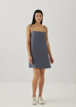 Love, Bonito Weekend Dresses*Azelle Padded Linen Tie Shoulder Dress