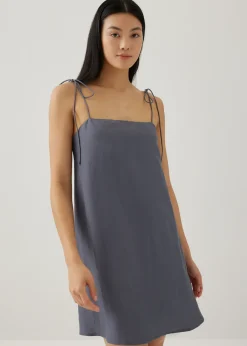Love, Bonito Weekend Dresses*Azelle Padded Linen Tie Shoulder Dress