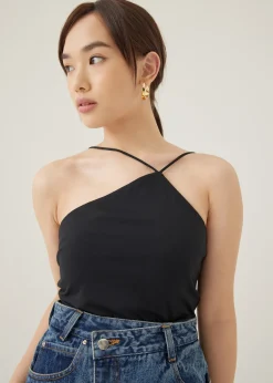Love, Bonito Casual Tops*Babeth Padded Jersey Asymmetric Top