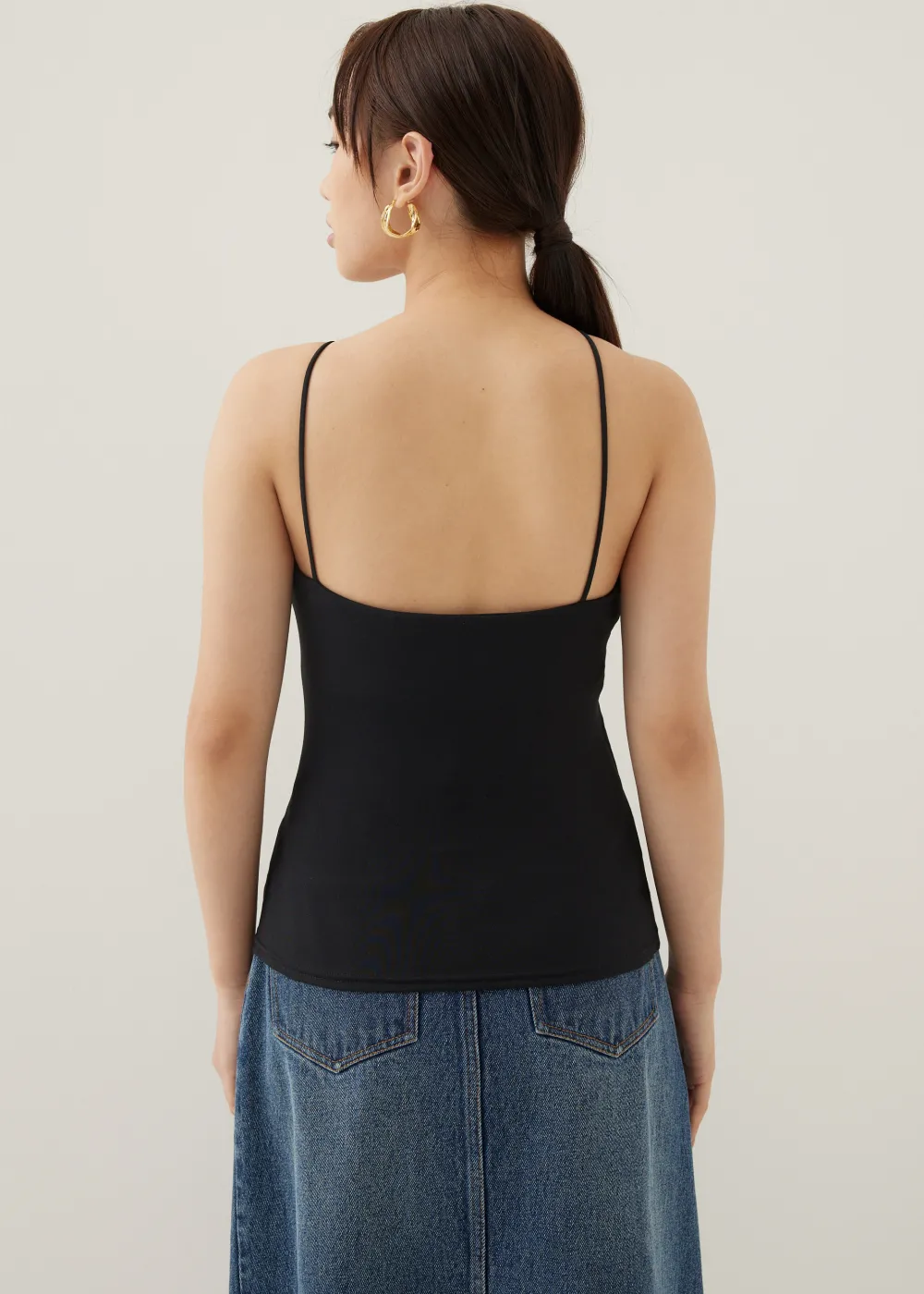 Love, Bonito Casual Tops*Babeth Padded Jersey Asymmetric Top