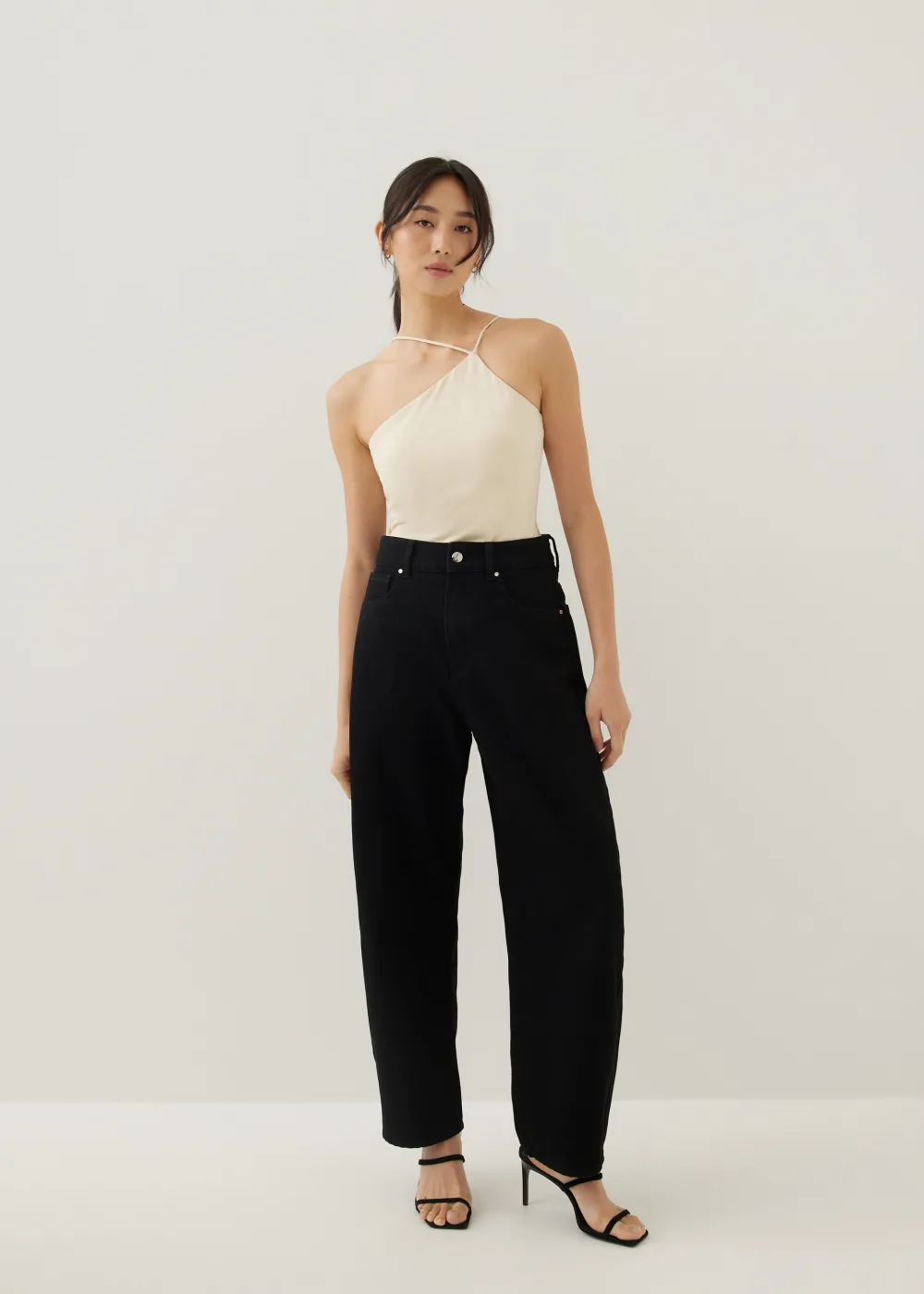 Love, Bonito Casual Tops*Babeth Padded Jersey Asymmetric Top