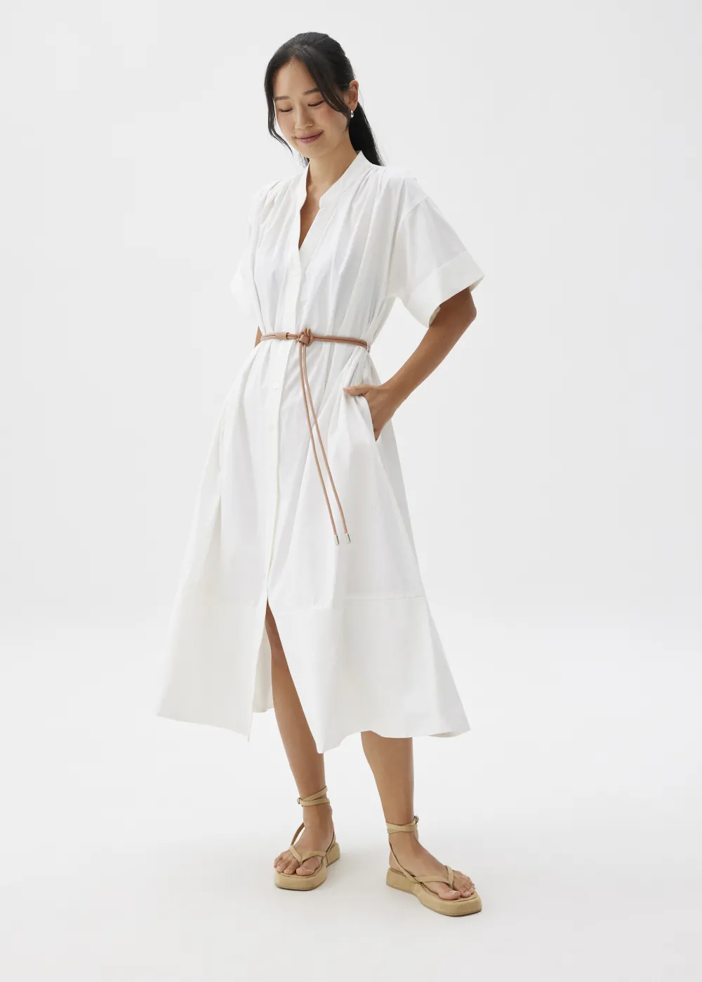 Love, Bonito Weekend Dresses|Work Dresses*Belted Cotton Shirt Dress