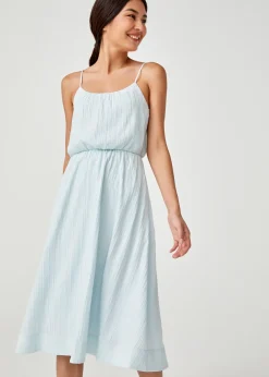 Love, Bonito Weekend Dresses*Bess Tie Back Textured Midi Dress