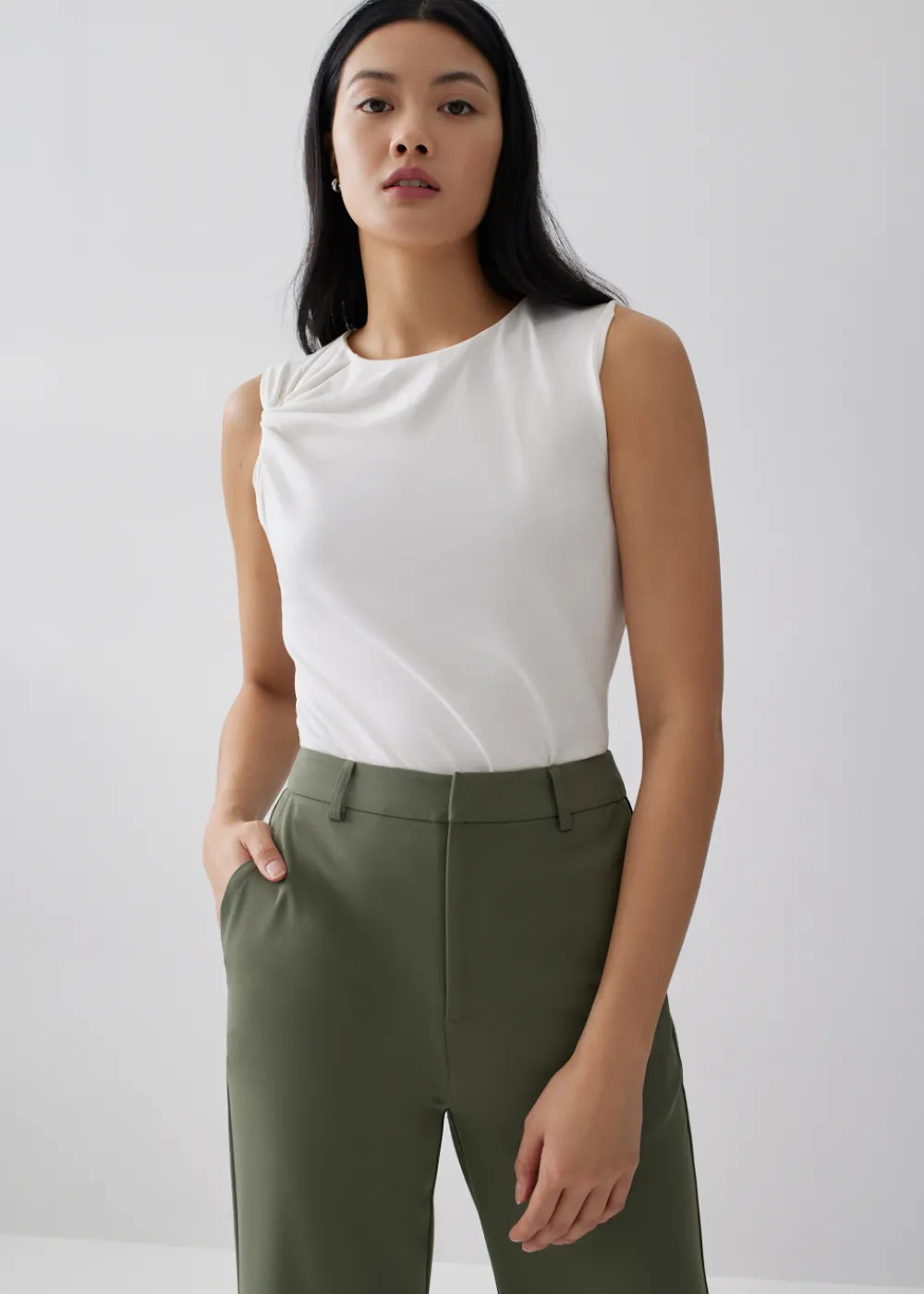 Love, Bonito Casual Tops|Tanks & Camis*Betina Drape Jersey Tank