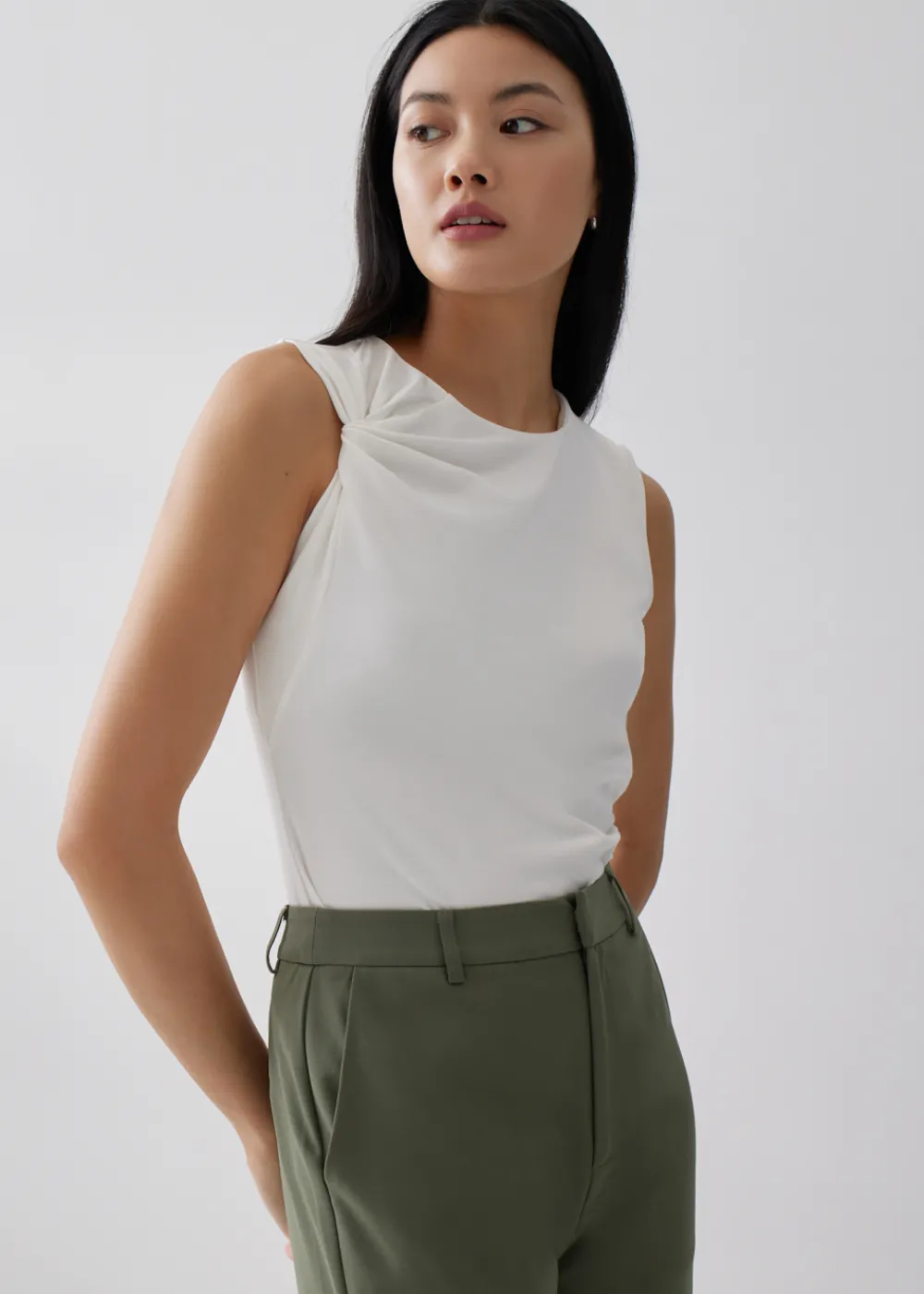 Love, Bonito Casual Tops|Tanks & Camis*Betina Drape Jersey Tank