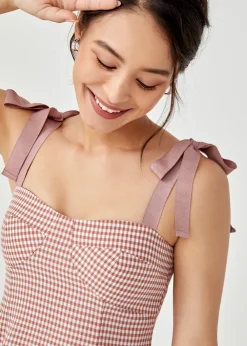 Love, Bonito Weekend Dresses*Betulia Gingham Padded Bustier Dress