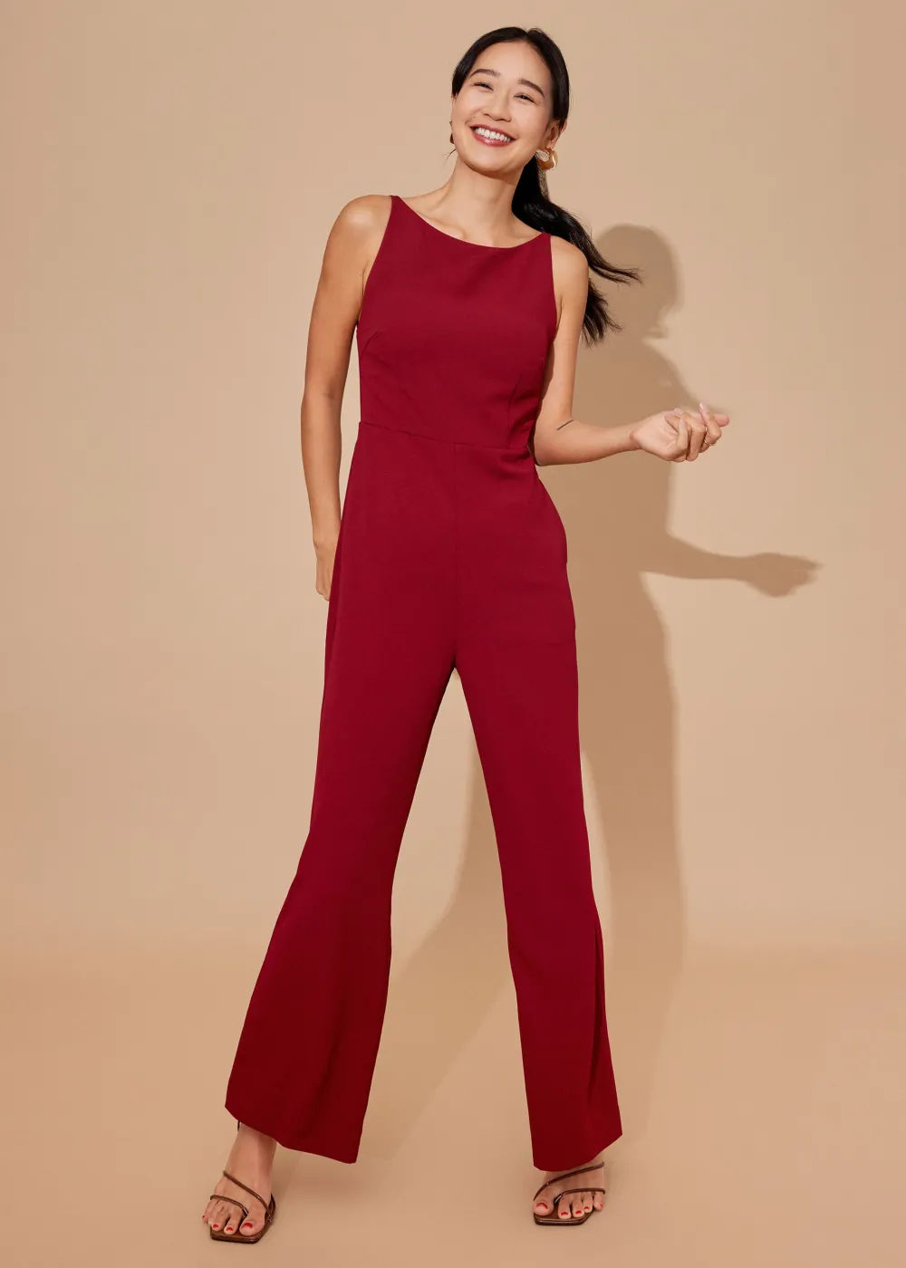 Love, Bonito Party & Occasions*Breen Padded Flare Jumpsuit