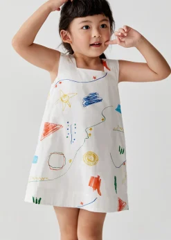 Love, Bonito Weekend Dresses*Brennie Shift Dress in Sunny Scribbles