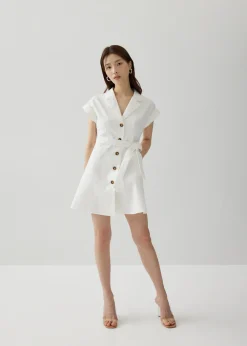 Love, Bonito Weekend Dresses*Britney Broderie Collar Shirt Dress