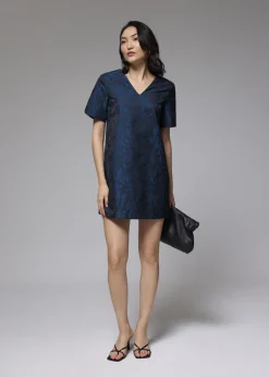 Love, Bonito Petite-Friendly|Party & Occasions*Brocade V-neck Shift Mini Dress