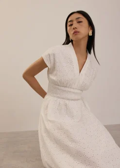 Love, Bonito Weekend|Vacation*Broderie Fit & Flare Midi Dress