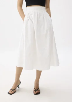Love, Bonito Party & Occasions*Broderie High Waist A-line Midi Skirt