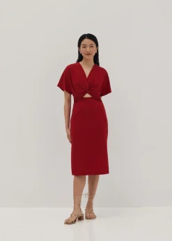 Love, Bonito Straight|Weekend Dresses*Bryna Twist Front Midi Dress