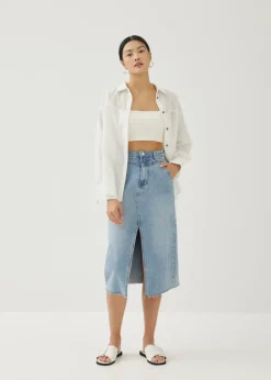 Love, Bonito Blouses & Shirts*Bryony Textured Cotton Shirt