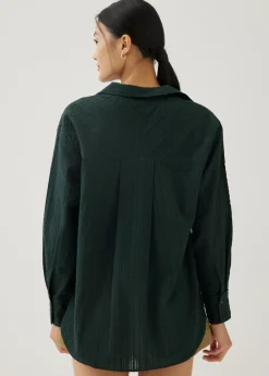 Love, Bonito Blouses & Shirts*Bryony Textured Cotton Shirt