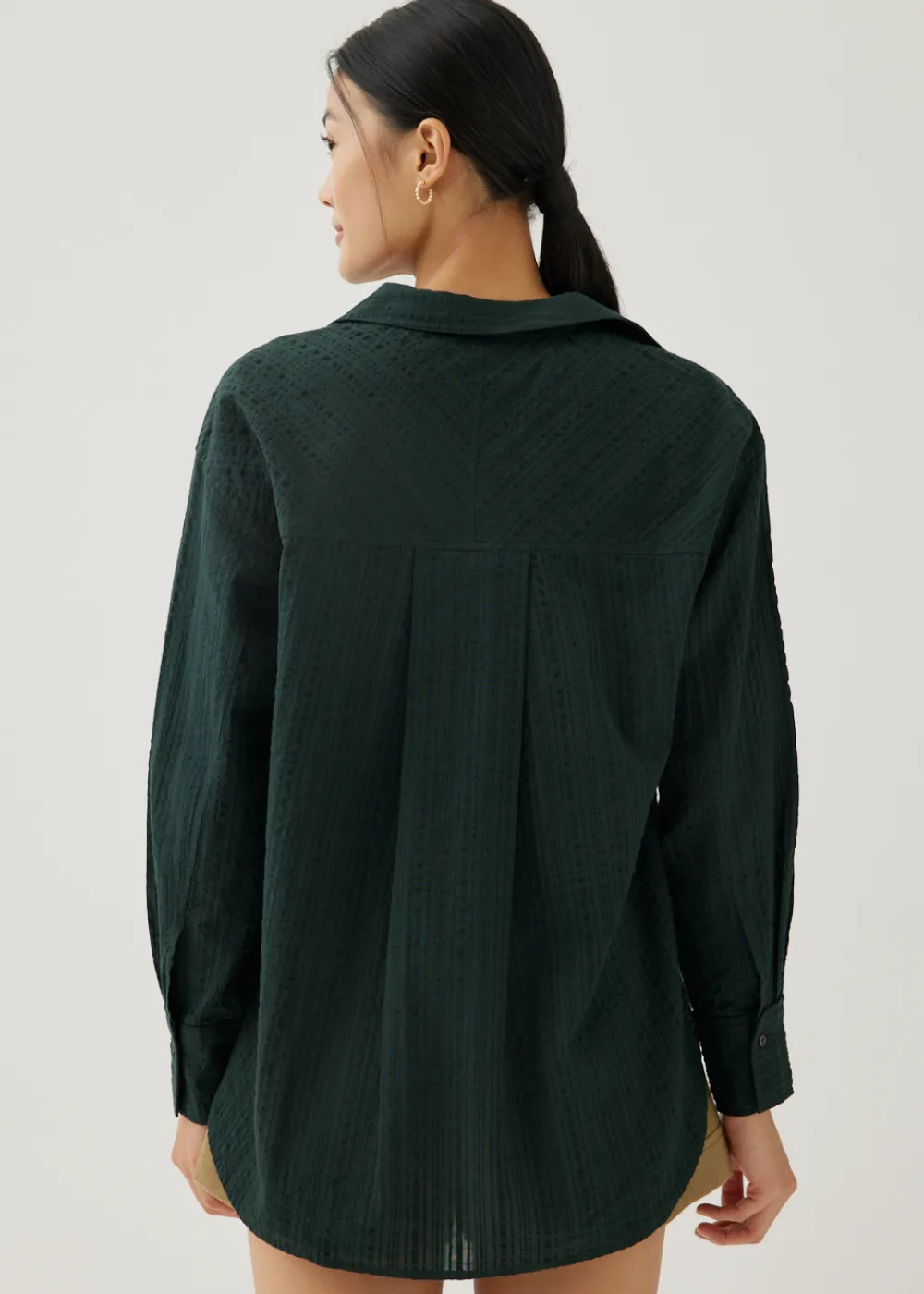 Love, Bonito Blouses & Shirts*Bryony Textured Cotton Shirt