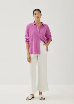 Love, Bonito Blouses & Shirts*Bryony Textured Cotton Shirt