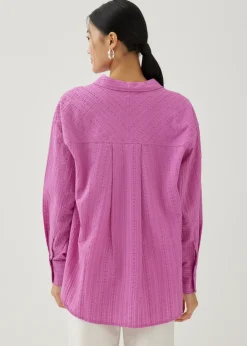 Love, Bonito Blouses & Shirts*Bryony Textured Cotton Shirt