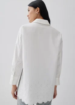 Love, Bonito Blouses & Shirts*Calypso Broderie Button Down Shirt