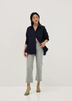 Love, Bonito Blouses & Shirts*Calypso Broderie Button Down Shirt