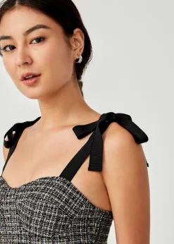 Love, Bonito Party Dresses*Carmellie Padded Tweed Bustier Dress