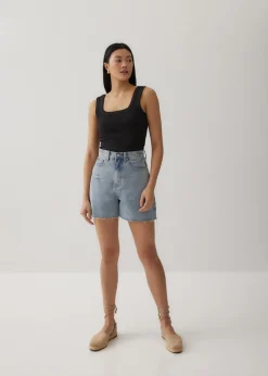Love, Bonito Casual Tops|Tanks & Camis*Carmi Ribbed Square Neck Tank