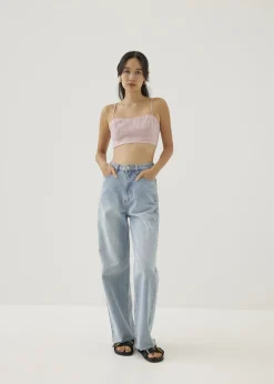 Love, Bonito Casual Tops|Tanks & Camis*Cassia Organza Crop Camisole Top