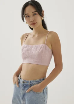 Love, Bonito Casual Tops|Tanks & Camis*Cassia Organza Crop Camisole Top