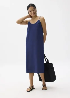 Love, Bonito Casual Dresses*Chambray Scoop Neck Column Midi Dress